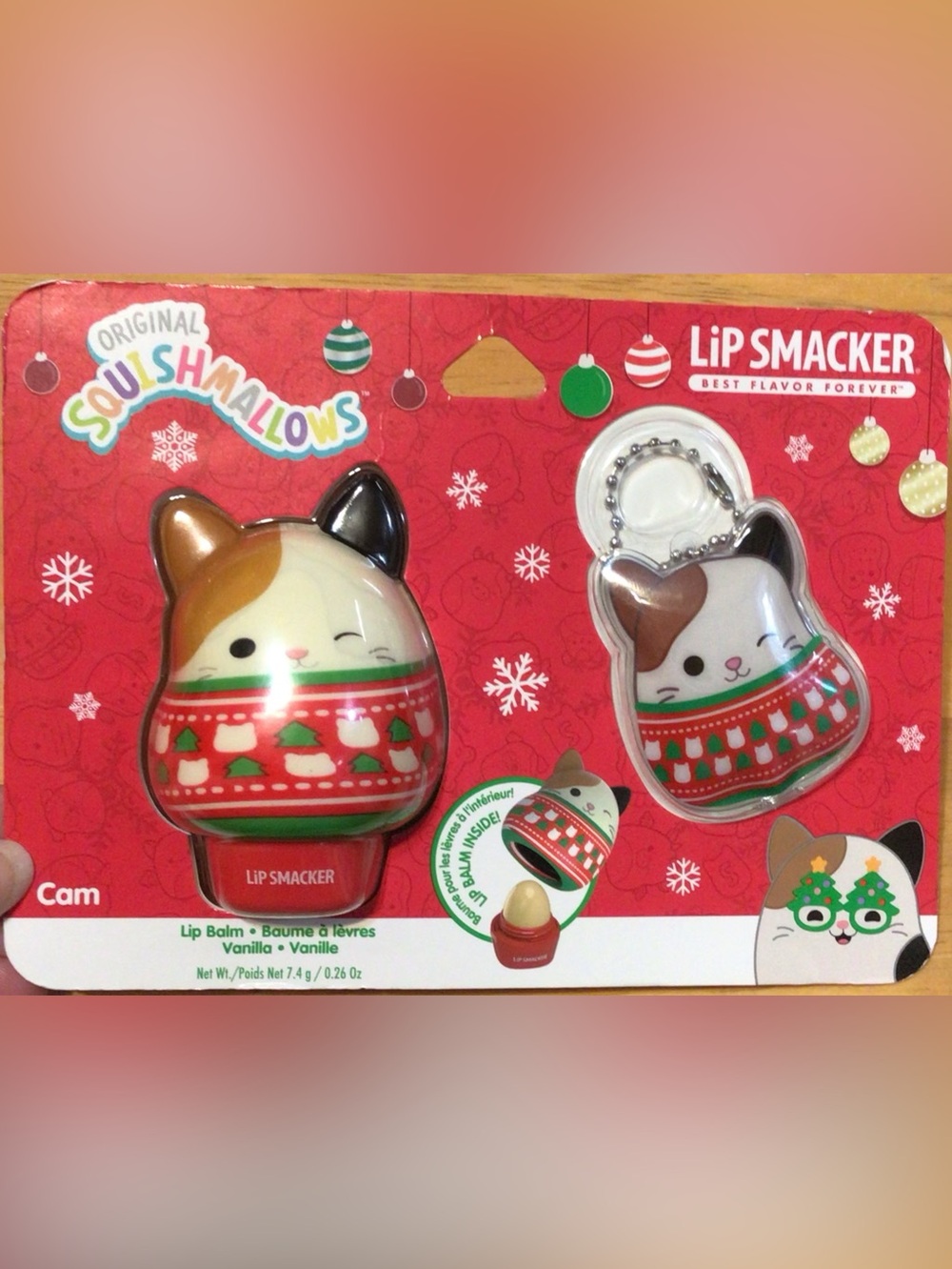 LIMITED EDITION HOLIDAY “CAM” SQUISHMALLOW LIP SMACKER~PRICE FIRM